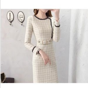 One piece long sleeve dress